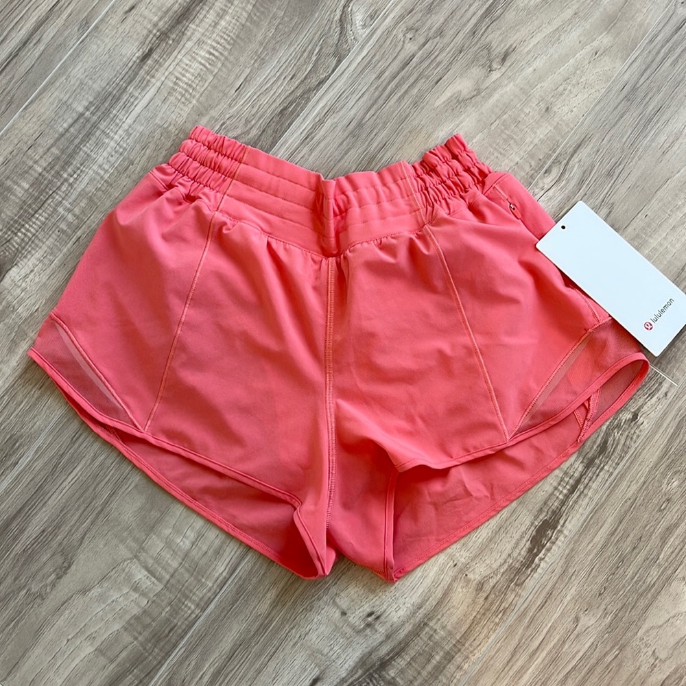 Rasperry Cream Lululemon Hotty Hot shorts
